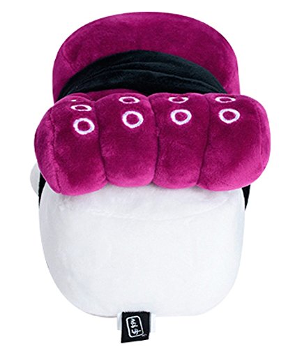 Cojín japonés para sushi de 26 cm – juguete de peluche, decoración de almohada/pulpo, salmón, concha, atún, camarón, huevo, tiburón, EEL, cangrejo, fugu