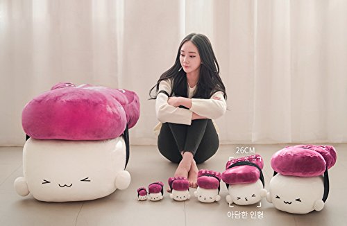 Cojín japonés para sushi de 26 cm – juguete de peluche, decoración de almohada/pulpo, salmón, concha, atún, camarón, huevo, tiburón, EEL, cangrejo, fugu