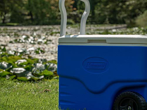 Coleman 40 QT Performance Wheeled Cooler - Nevera con Ruedas, Capacidad de 37.5 Litros, Nevera Portatil y Rigida, Porta Alimentos