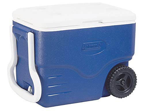 Coleman 40 QT Performance Wheeled Cooler - Nevera con Ruedas, Capacidad de 37.5 Litros, Nevera Portatil y Rigida, Porta Alimentos