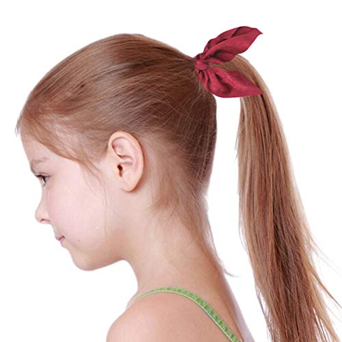 Coleteros para el pelo, de terciopelo, elásticos, suaves, de gasa, con lazo de flores vintage, para niñas y mujeres, con bolsa de almacenamiento