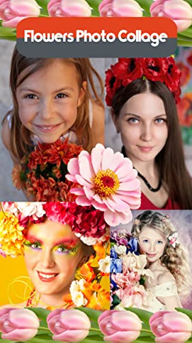 Collage de fotos de flores