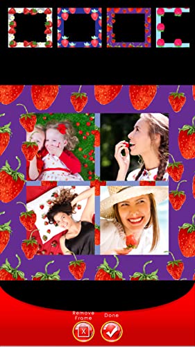 Collage de fotos de fresa