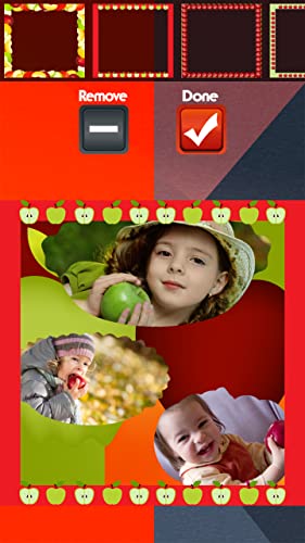 Collage de fotos de manzanas