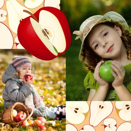 Collage de fotos de manzanas