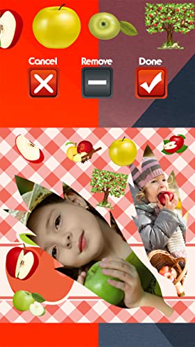 Collage de fotos de manzanas