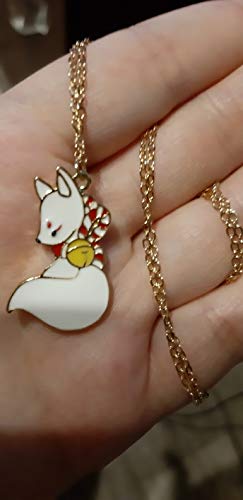 Collar con zorro japonés Kitsune sagrado – Joya delicada regalo original para fan de Japón Manga Anime JPOP KPOP Cosplay