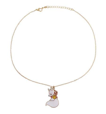 Collar con zorro japonés Kitsune sagrado – Joya delicada regalo original para fan de Japón Manga Anime JPOP KPOP Cosplay