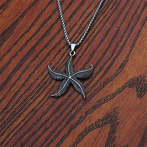 Collar De Hombre Colgante De Plata con Forma De Estrella De Mar para Pulseras De Collar Fabricación De Joyas Artesanía Hecha A Mano