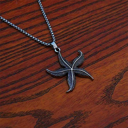 Collar De Hombre Colgante De Plata con Forma De Estrella De Mar para Pulseras De Collar Fabricación De Joyas Artesanía Hecha A Mano