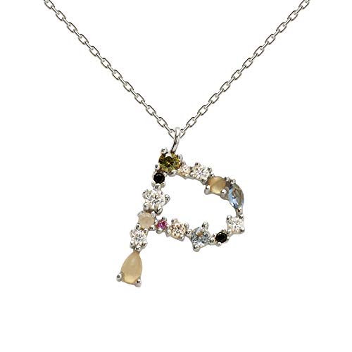 Collar P D PAOLA CO02-111-U plata, letra P