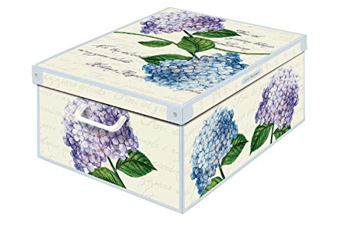 Collection Ortensie, Caja de almacenaje en Carton, Montaje facil 50 x 39 x 24 cm