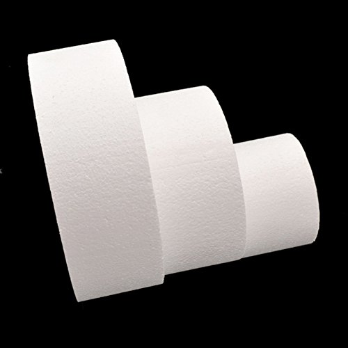 Collectsound - Modelo de práctica de espuma de poliestireno para tartas de azúcar, 4/6/8 pulgadas, ver imagen, 6 pulgadas