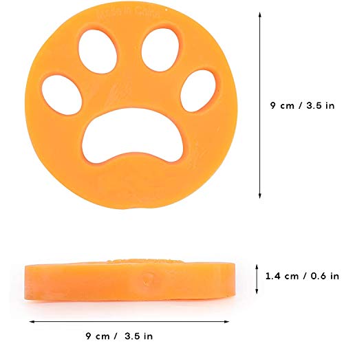 Colmanda Bola De Limpieza De Ropa, 4 Piezas Lavandería Mascota Removedor Universal Flotador Filtro Bolsa de Lavandería Bola Flotante Pet Fur Catcher para Mascotas, Reutilizable e Hipoalergénica