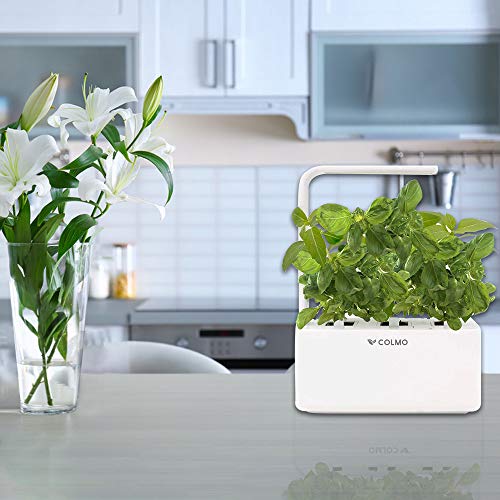 COLMO Jardín Interior Smart Garden Kit con Spectrum LED hidropónico Auto-riego en el hogar Smart Herbs & Veggies Planter