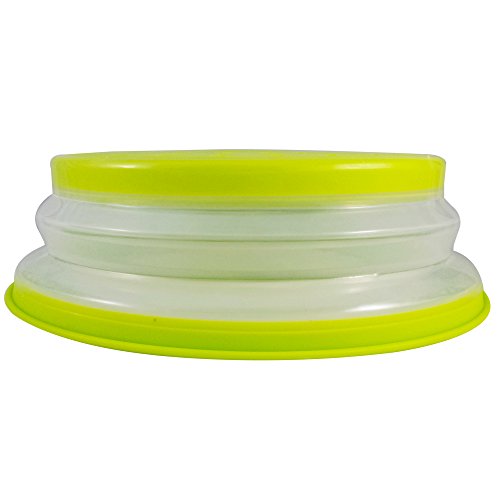 Colonel cook-Campana de cocina para microondas-sin BPA-✮✮GARANTÍA DE POR VIDA✮✮-envase para micro-ondas 3 en 1-Campana para microondas retráctil, anti-vapor con función colador-Compatible lavavajillas