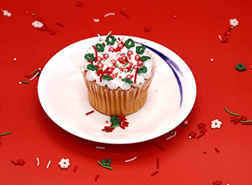 Color Natural de Navidad Villancicos OMG, soja, gluten, lácteos y tuercas libre decoración para tarta, cupcakes