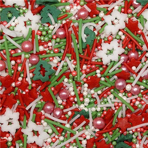 Color Natural de Navidad Villancicos OMG, soja, gluten, lácteos y tuercas libre decoración para tarta, cupcakes