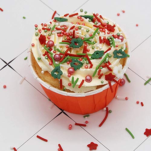 Color Natural de Navidad Villancicos OMG, soja, gluten, lácteos y tuercas libre decoración para tarta, cupcakes