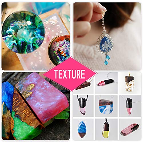 Colorante de resina epoxi – 16 colores líquido translúcido resina epoxi Pigmento altamente concentrado resina epoxi tinte para hacer joyas ewelry, para colorear en resina AB para pintura, 16 × 10 ml