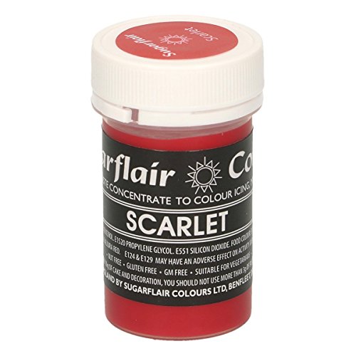 Colorante en Pasta Scarlet (Escarlata) Sugarflair