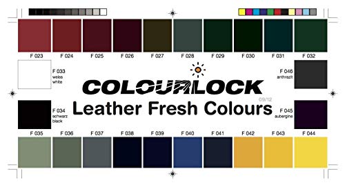 COLOURLOCK Tinte reparador Cuero/Piel F002 (Blanco Roto ESTÁNDAR), 30 ml restaura el Color del Cuero en Coches, sofás, Ropa, Bolsos