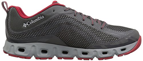 Columbia Drainmaker IV, Zapatillas Hombres, Grey (City Grey, Mountain Red 023), 45 EU
