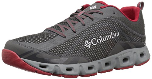 Columbia Drainmaker IV, Zapatillas Hombres, Grey (City Grey, Mountain Red 023), 45 EU