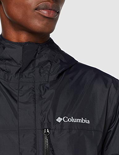 Columbia Pouring Adventure Chaqueta para Hombre, Negro, XL
