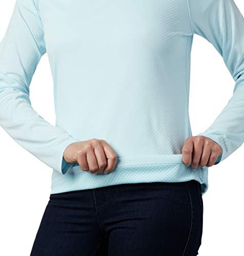Columbia Zero Rules Sudadera con Capucha para Mujer, Mujer, 1885491, Jaspeado Azul estático, Small