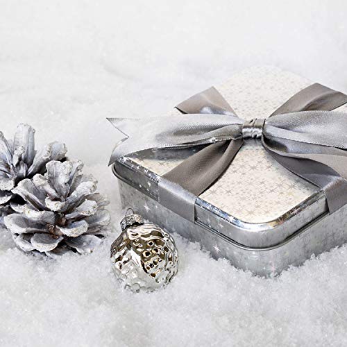 com-four® 1x 500g Nieve cristalina para decoración y Manualidades - Nieve Artificial como decoración navideña - decoración de Invierno con Nieve Artificial (01 Pieza - Nieve cristalina/500g)