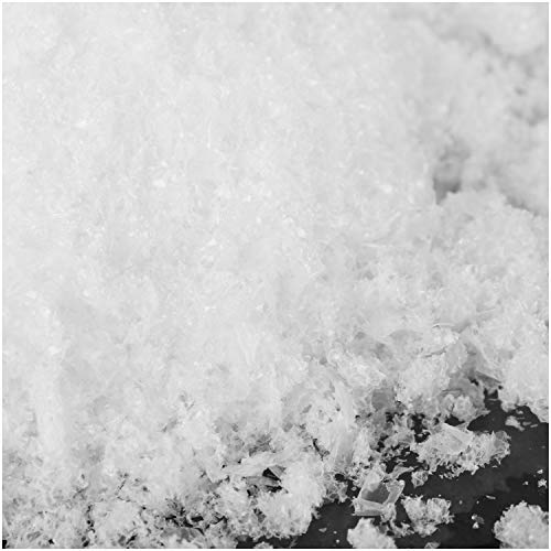 com-four® 1x 500g Nieve cristalina para decoración y Manualidades - Nieve Artificial como decoración navideña - decoración de Invierno con Nieve Artificial (01 Pieza - Nieve cristalina/500g)
