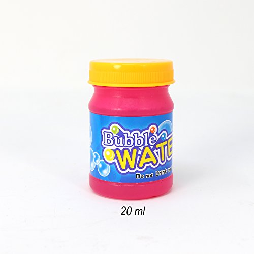 com-four® 2X Pistola de Burbujas de Jabón con 20 ml de Agua Jabonosa Cada una - Máquina de Pompas de Jabón Transparente para Niños y Adultos (02 Piezas - Mix2)