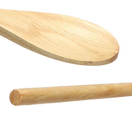 COM-FOUR® 6x cucharas de madera en tres tamaños diferentes - juego de cucharas de madera para cocinar - cuchara de madera