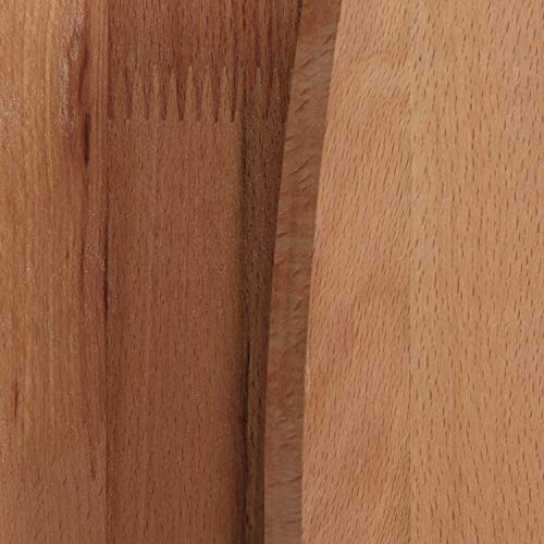 COM-FOUR® Juego de tablas de cortar de 2 piezas de madera de haya, tablas de corte y servicio de madera natural, tablas de desayuno antibacterianas (2 piezas - 29x20 / 26x16 cm - madera de haya)