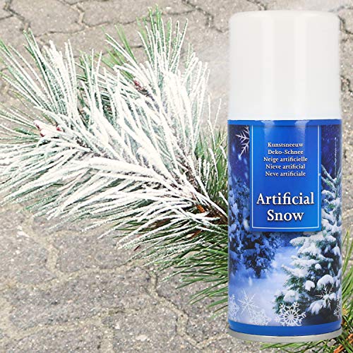 com-four® Nieve Artificial 3X - Lata de Spray con Nieve Decorativa - Spray de Nieve para Decorar en Navidad (03 Piezas - 150ml / Nieve)
