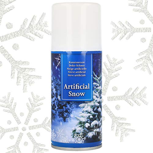 com-four® Nieve Artificial 3X - Lata de Spray con Nieve Decorativa - Spray de Nieve para Decorar en Navidad (03 Piezas - 150ml / Nieve)