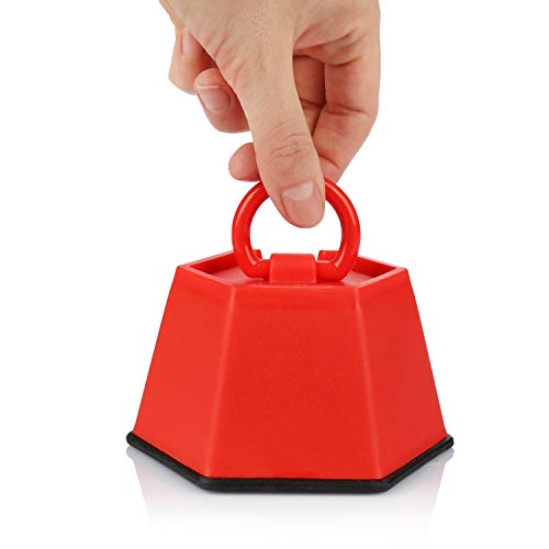 com-four® Topes de Puerta 3X Soporte de Puerta Pesado - retenedor de Puerta para Puerta de sótano, Puerta de Entrada, baño y Sala de Estar
