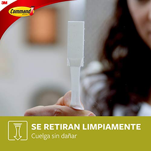 Command 17202, Tiras para Colgar Cuadros, Blanco, Pequeñas, (hasta 1,8 kg)