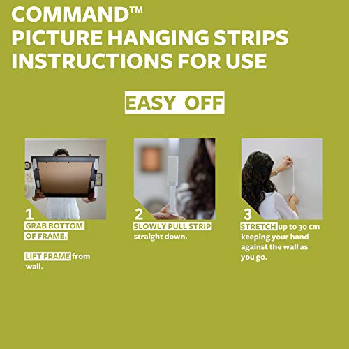 Command Picture & Frame Hanging Strips Value Pack, Large, White, 12-Pairs (17206-12ES)