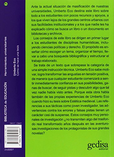 Cómo se hace una tesis (Herramientas)