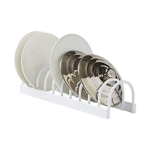 Compactor Organizador Tapas, Metal, Blanco, Talla Unica