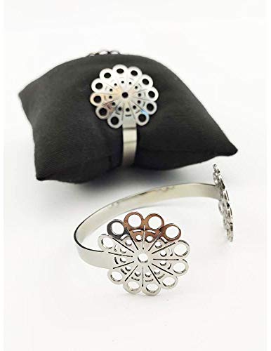 Complementos María Manuela Brazalete Pulsera Botón Charro - Símbolo típico de Salamanca - Acero Inoxidable - Fabricado Artesanalmente en España - Regalo Mujer Chica Salamanca