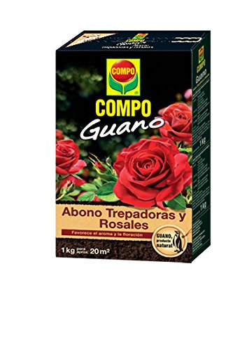Compo Abono para trepadoras y Rosales con Guano Natural, Favorece el Aroma y la floración, para 20 m², 2 kg, 1275122011