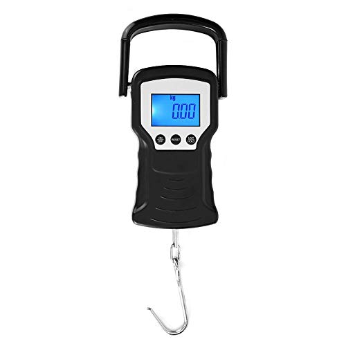 con manija Antideslizante Peso electrónico LCD de Alta definición, Pantalla Clara Figuras de Peso Báscula de Equipaje, para Viajes a casa