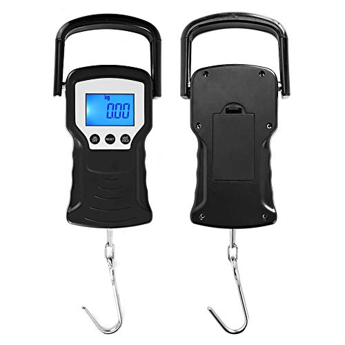 con manija Antideslizante Peso electrónico LCD de Alta definición, Pantalla Clara Figuras de Peso Báscula de Equipaje, para Viajes a casa