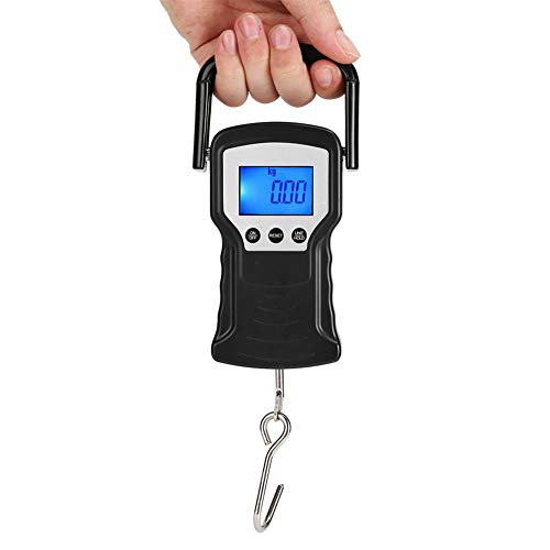 con manija Antideslizante Peso electrónico LCD de Alta definición, Pantalla Clara Figuras de Peso Báscula de Equipaje, para Viajes a casa