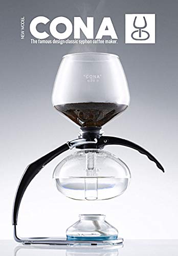 CONA 'Size D-Genius All-Glass' cafetera de vacío.