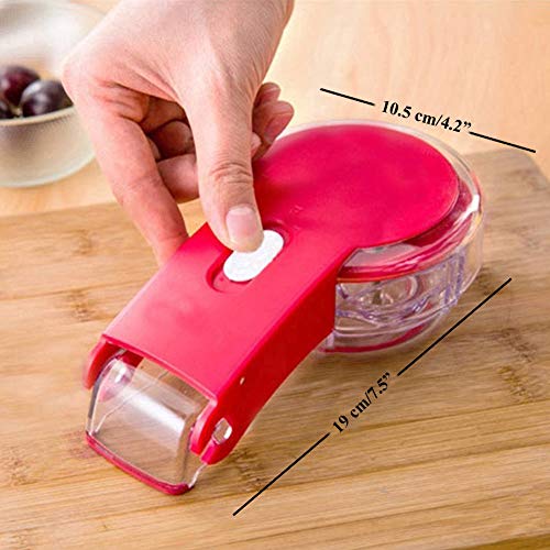 Condello Casa Deshuesador Cerezas,Cherrystone Remover Seed Corer,Cherry Olive Stoner Pitter Tool,Strawberry Huller fresas descorazonador,Fruta Eliminación Removedor de tomate Hoja tallo spillter (2)