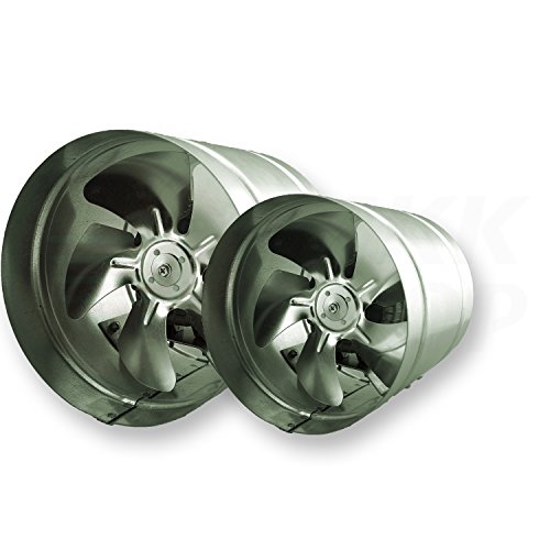 Conducto Inline 160mm Fan de Zinc de Metal Chapado en ARW la canalización Extractor Industrial